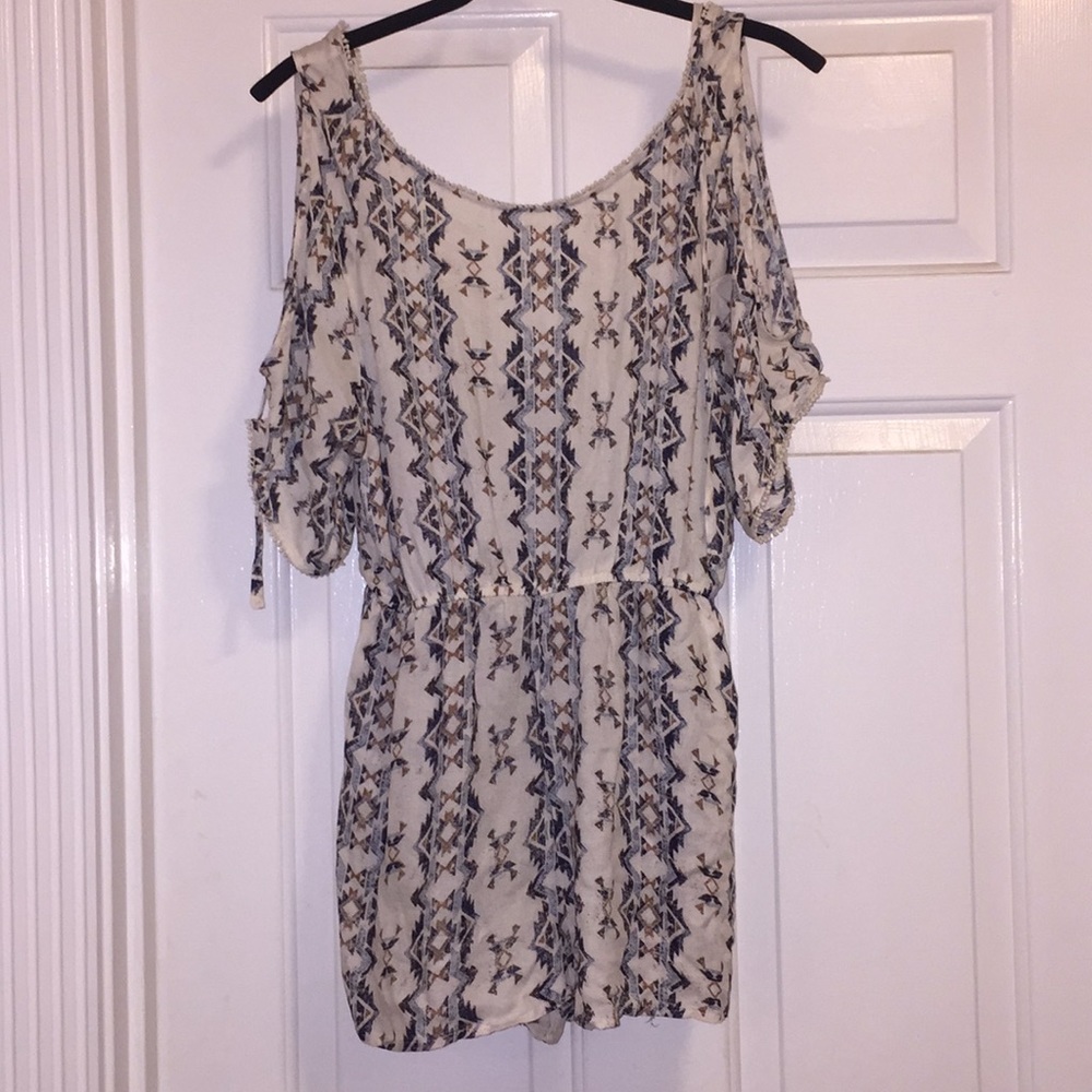 Creams tribal romper